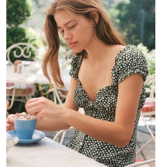 With Jéan Isabelle Dress Green Daisy - Picture 12 of 13